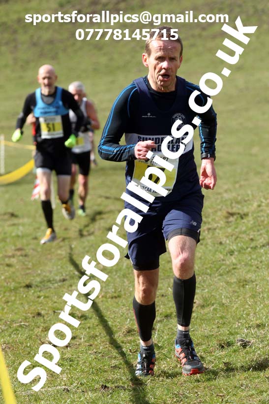 Masters men 2021 NECAA Cross Country Relays, Thornley Farm, Peterlee, Saturday, April 10th. Photo: David T. Hewitson/Sports for All Pics